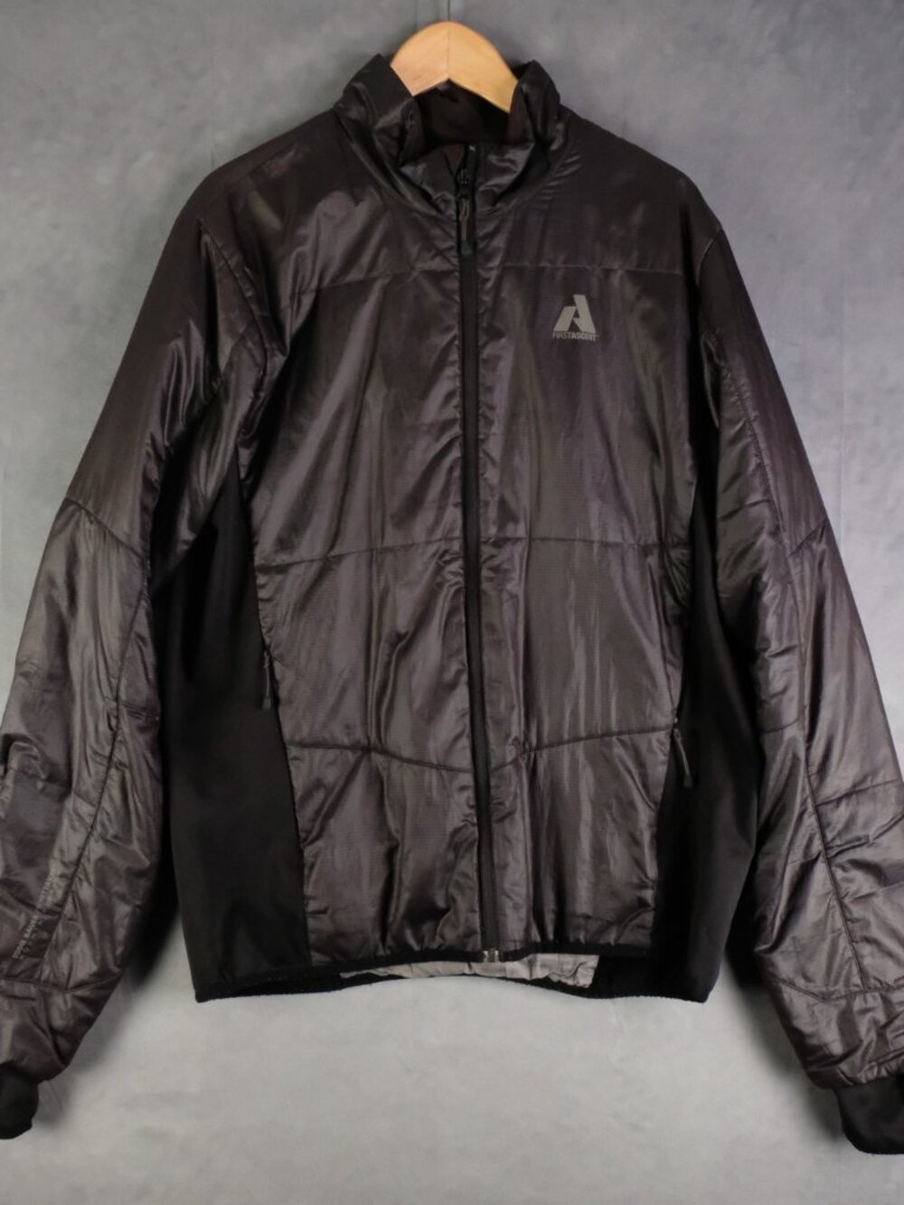 Eddie Bauer First Accent Jacket Mens Large Black Full Zip Lightweight Insulated